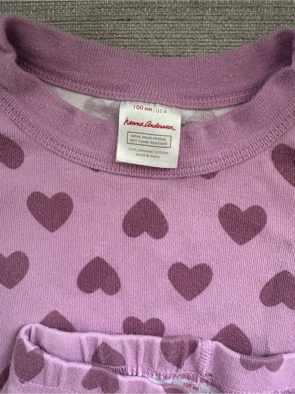 Hannah Andersson Organic Pajamas x2